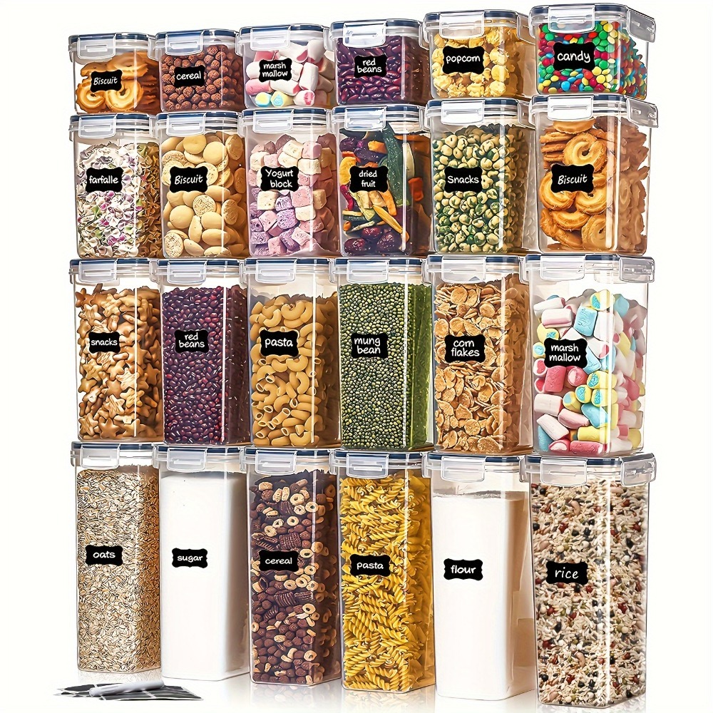 Food Storage Canister - 24 قطعة من حاويات تخزين الطعام،