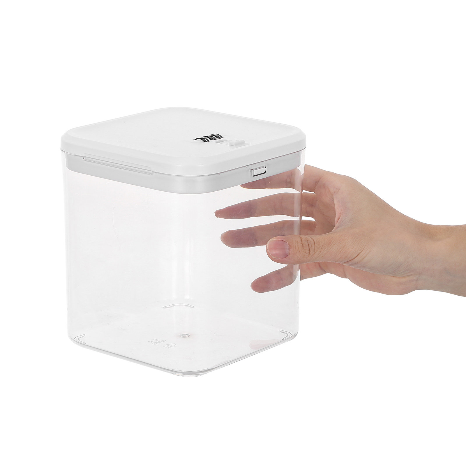 Food Storage Safe - صندوق قفل شفاف قابل للتكديس لتخزين