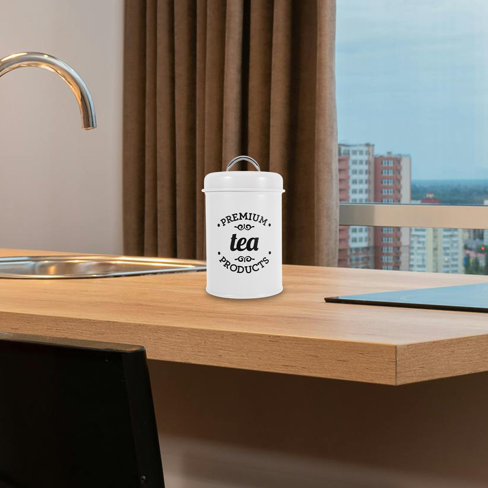 Food Storage Canister - مجموعة علب معدنية محكمة الإغلاق لتخزين