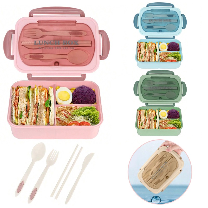 Food Storage Safe - 3 قطع/قطعة واحدة صندوق غداء بنتو