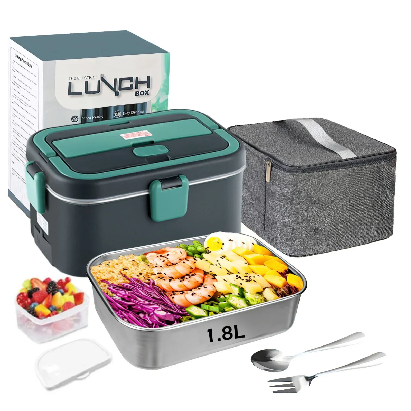 Food Storage Warmer - صندوق غداء كهربي جهاز تسخين الطعام
