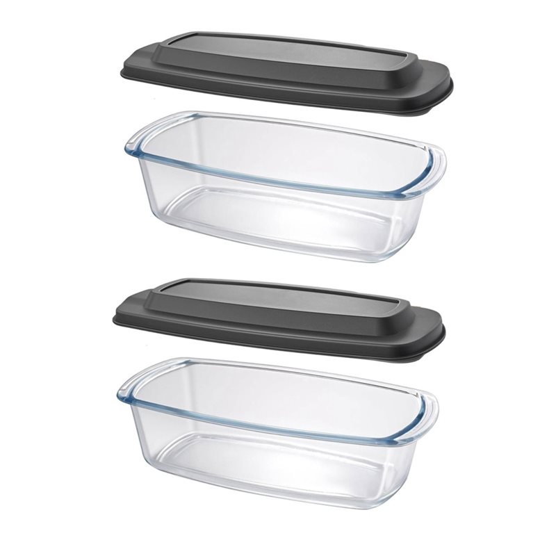 Food Storage Glass Containers Large - صينية خبز زجاجية من FYBL، عبوة