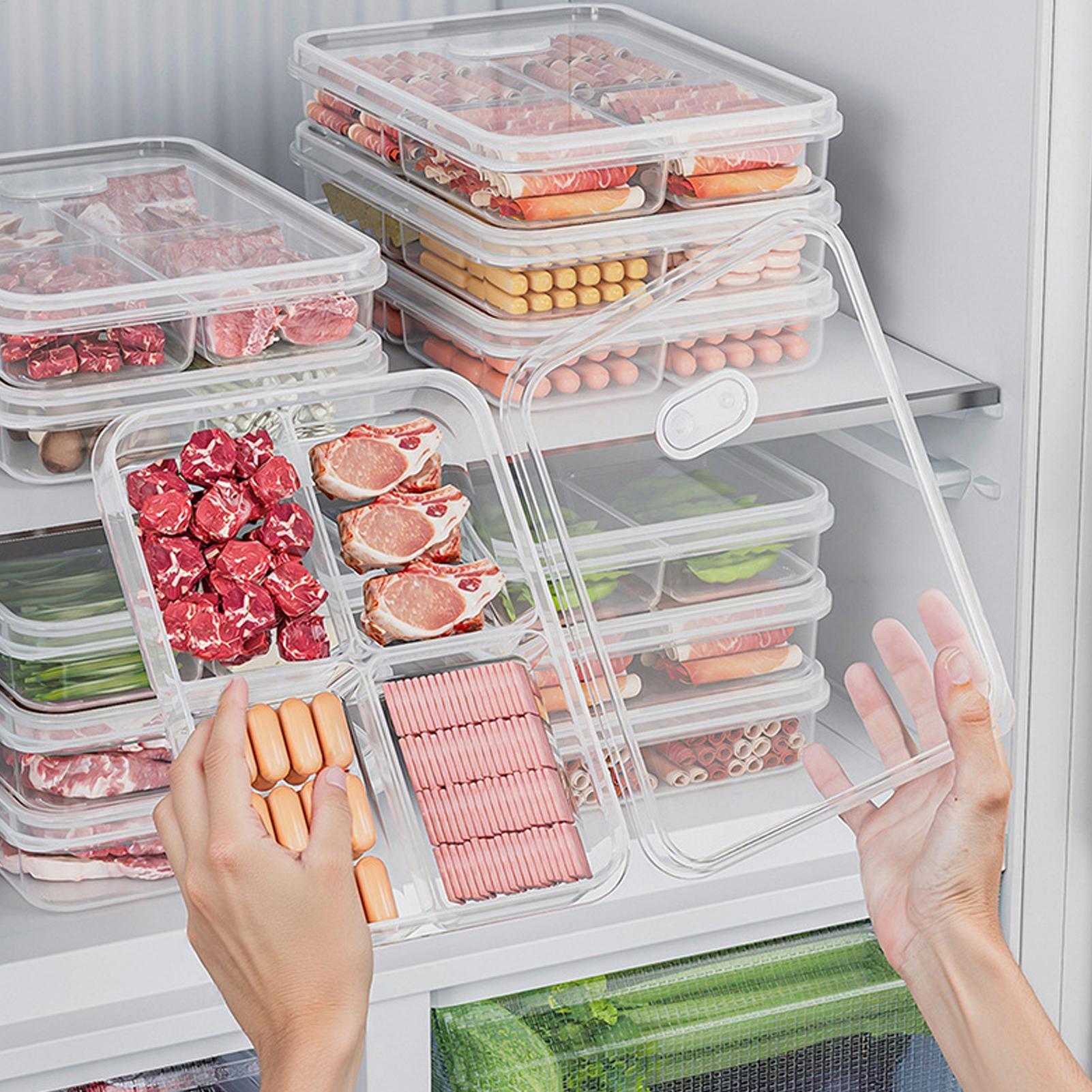 Food Storage Time - صندوق تخزين للثلاجة، علبة حفظ اللحوم