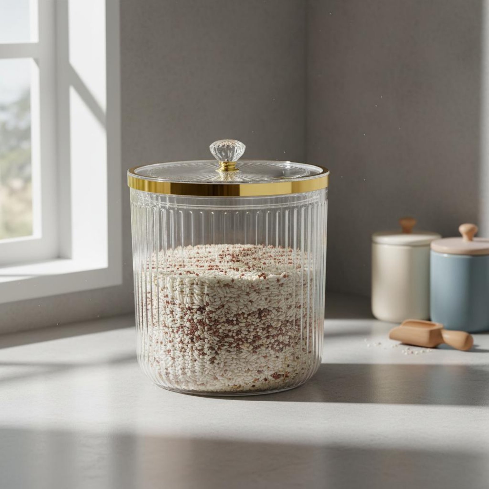 حاوية تخزين الطعام الجاف بتصمي - مراجعة Food Storage Canister وسعره
