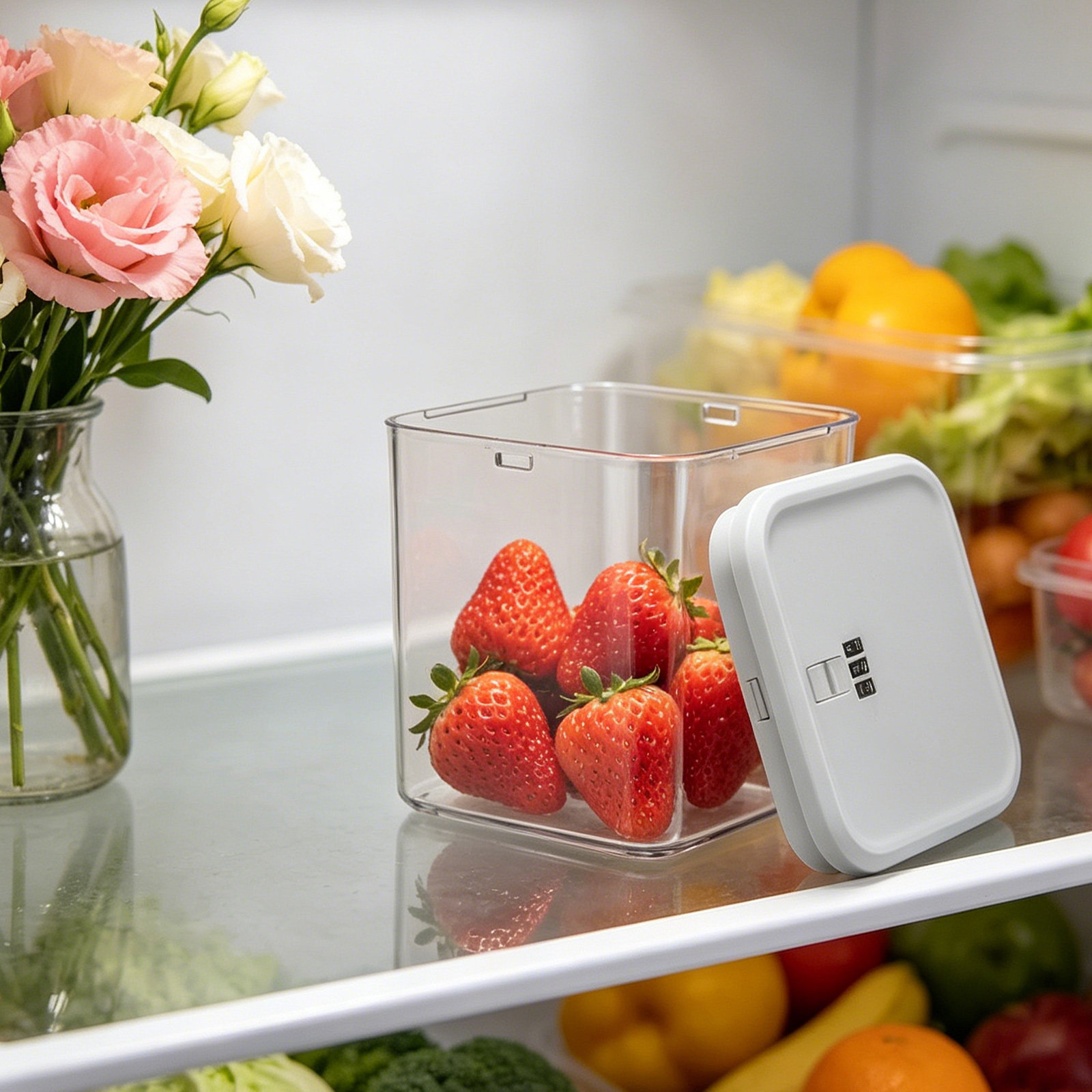 صندوق قفل شفاف قابل للتكديس لت - مراجعة Food Storage Safe وسعره