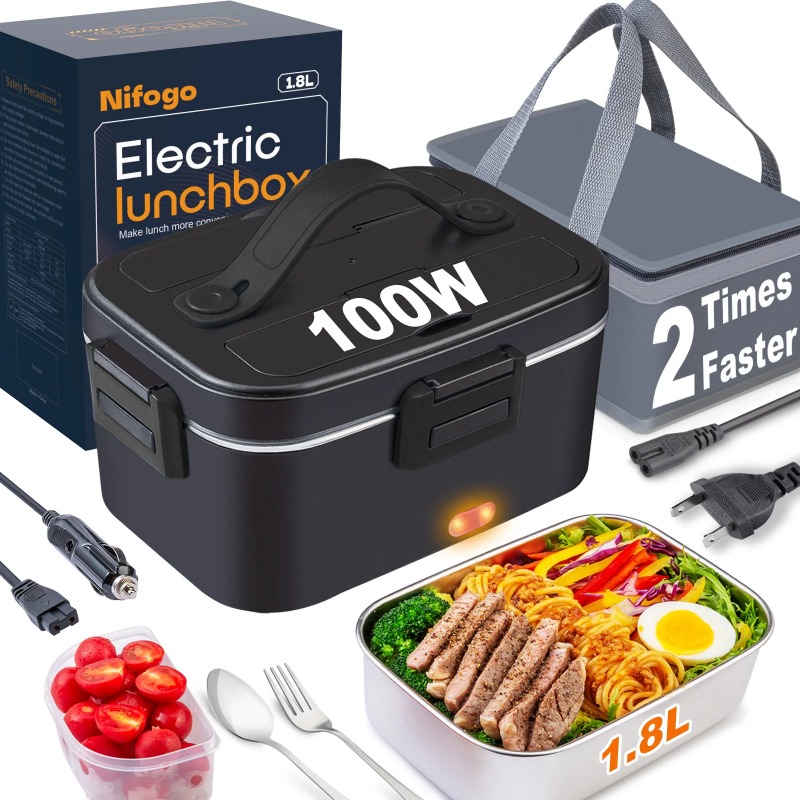صندوق غداء كهربائي مُدفأ 110 ف - مراجعة Food Storage Warmer وسعره