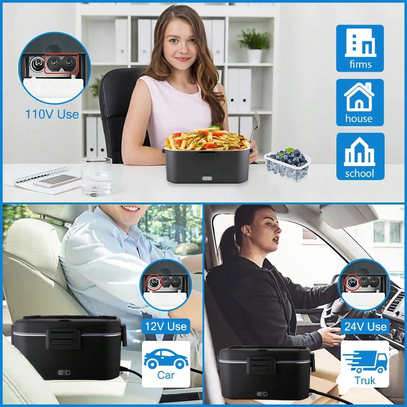صندوق غداء كهربائي مُدفأ بقوة  - مراجعة Food Storage Warmer وسعره
