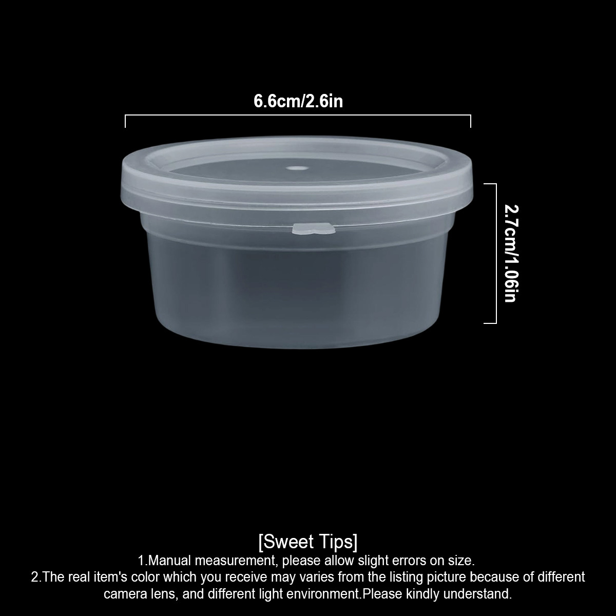 عبوات صغيرة للسلايم مع أغطية،  - مراجعة Food Storage Time وسعره
