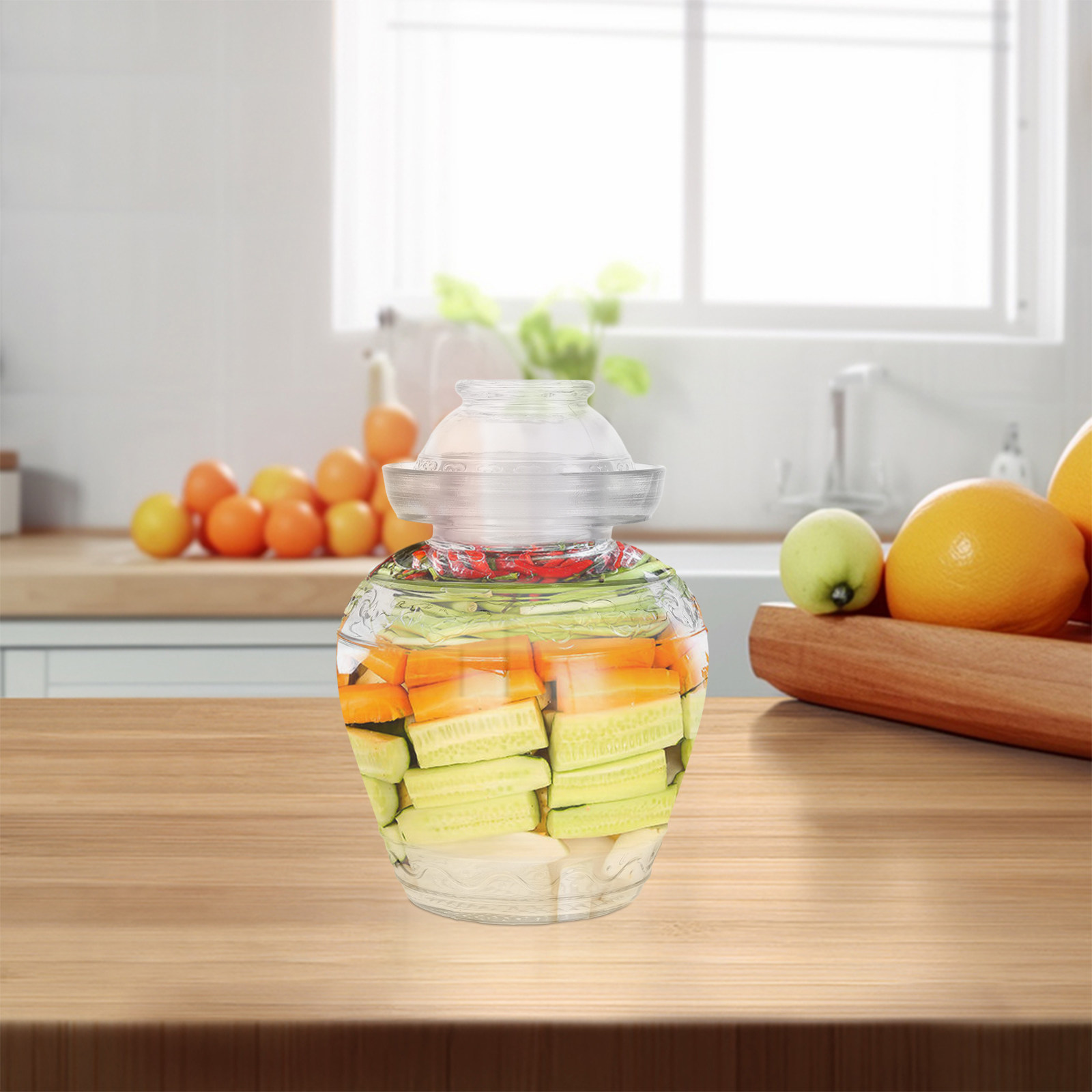 وعاء زجاجي كبير السعة للمخللات - مراجعة Food Storage Glass Containers Large وسعره
