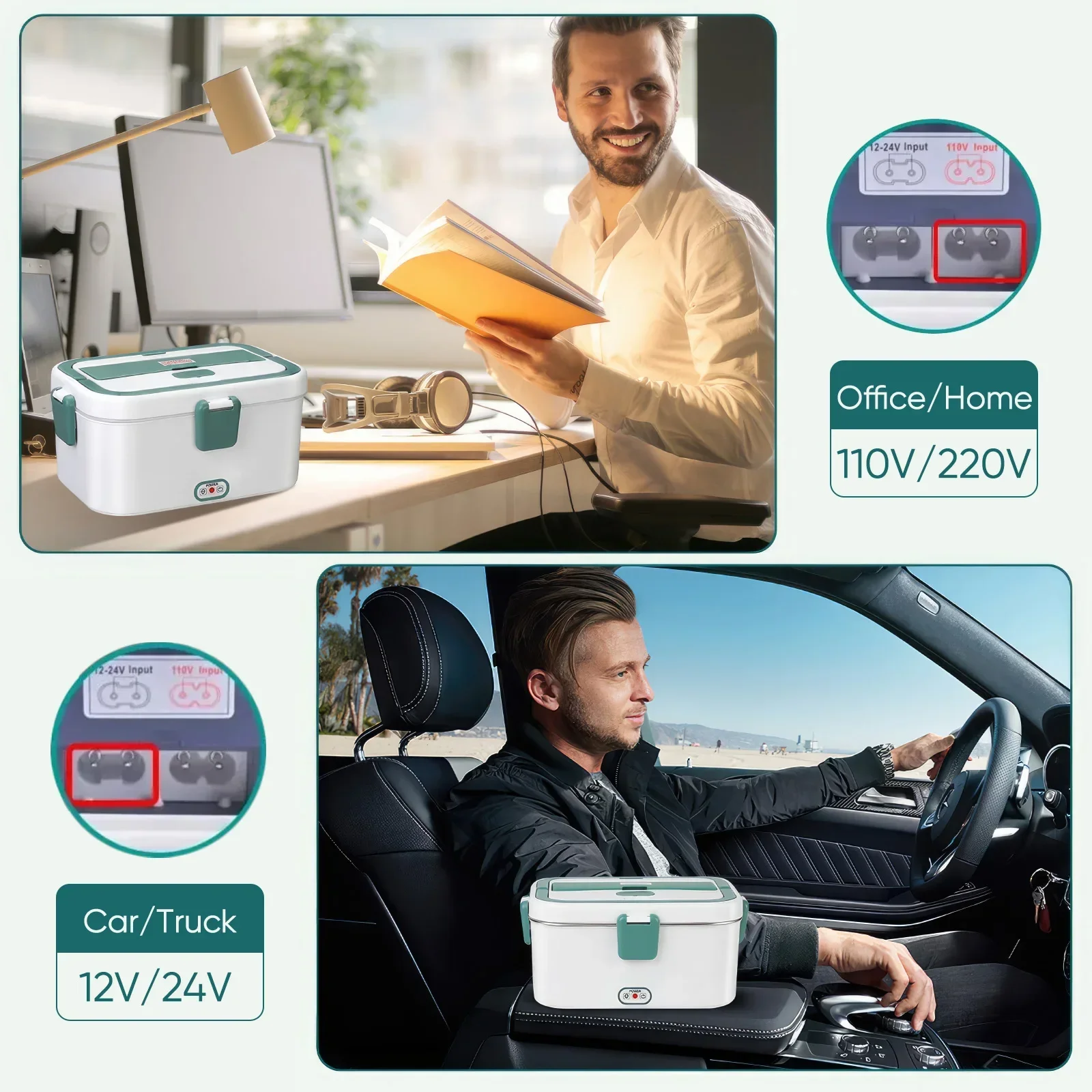 صندوق غداء كهربي جهاز تسخين ال - مراجعة Food Storage Warmer وسعره