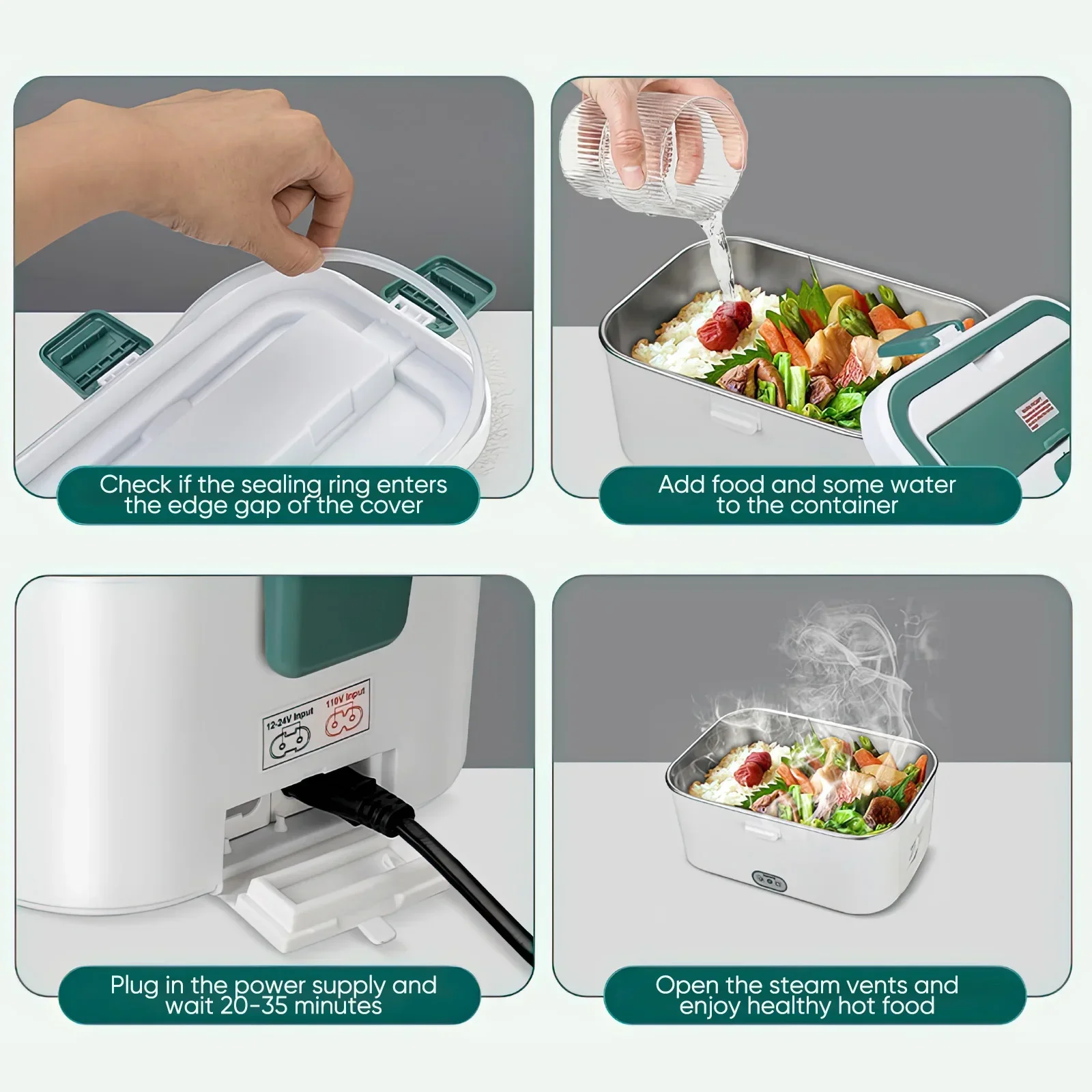 صندوق غداء كهربي جهاز تسخين ال - مراجعة Food Storage Warmer وسعره