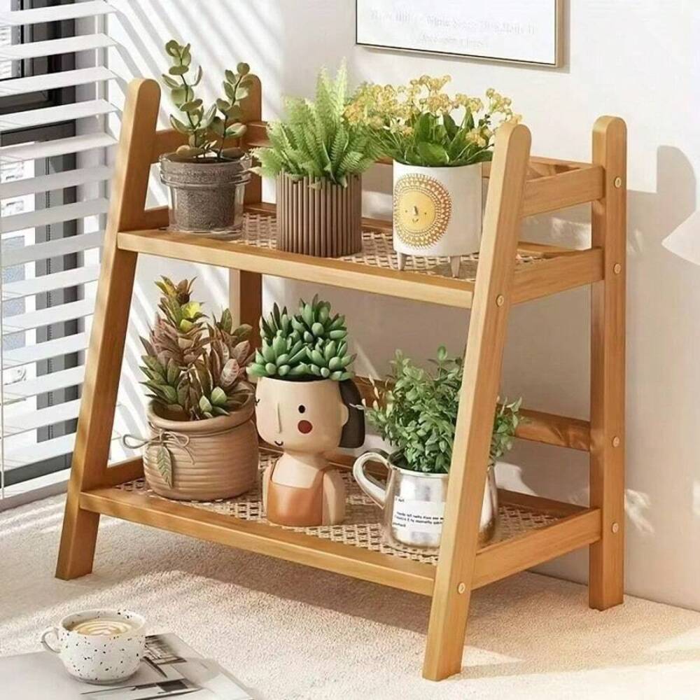 رف تخزين من الخيزران ذو طبقتين - مراجعة Food Storage Shelving وسعره