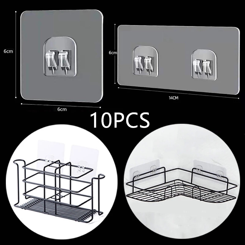 10 قطعة رف معلق شفافة السنانير - مراجعة Food Storage Shelving وسعره
