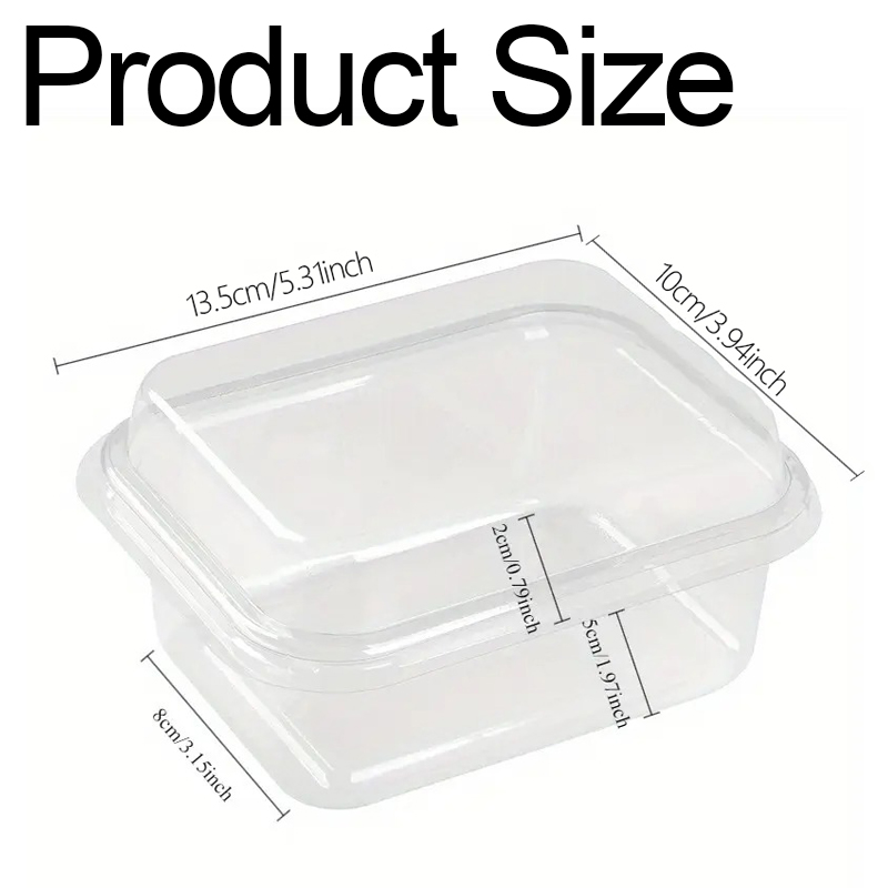 5/10/20 قطعة صندوق كعكة شفاف M - مراجعة Xmas Food Storage Containers وسعره