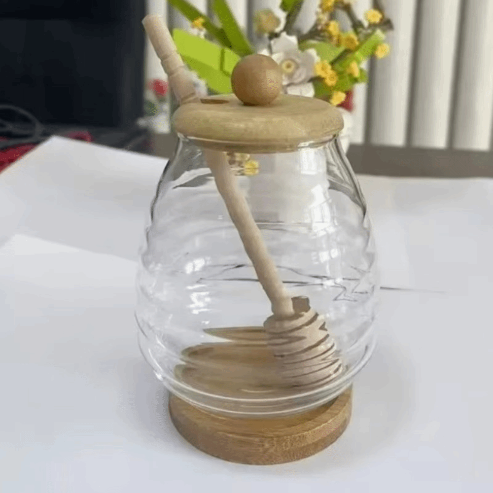 وعاء زجاجي شفاف بتصميم خلية ال - مراجعة Food Storage Glass Containers Large وسعره