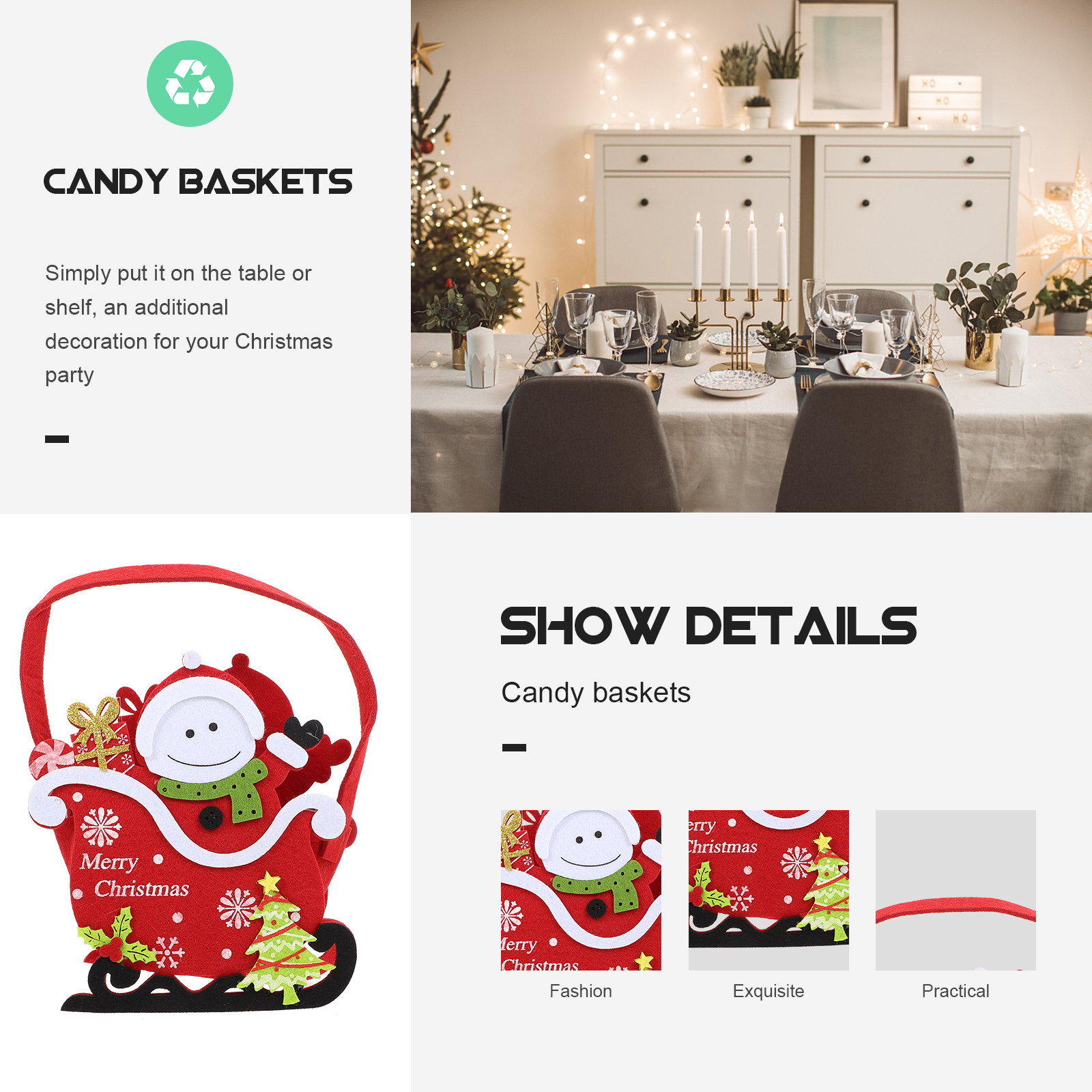 سلة حلوى عيد الميلاد، وعاء تخز - مراجعة Xmas Food Storage Containers وسعره