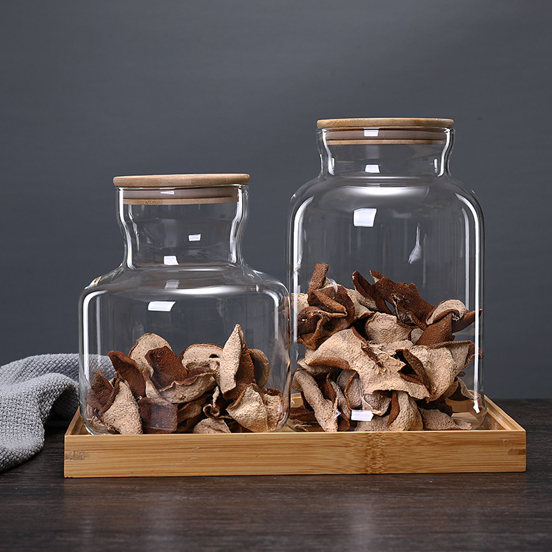 3800 مللي غطاء من البامبو الزج - مراجعة Food Storage Glass Containers Large وسعره