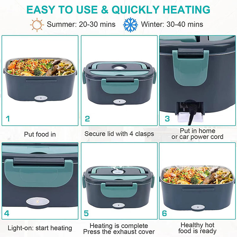 1.5 لتر 60 واط صندوق غداء كهرب - مراجعة Food Storage Warmer وسعره